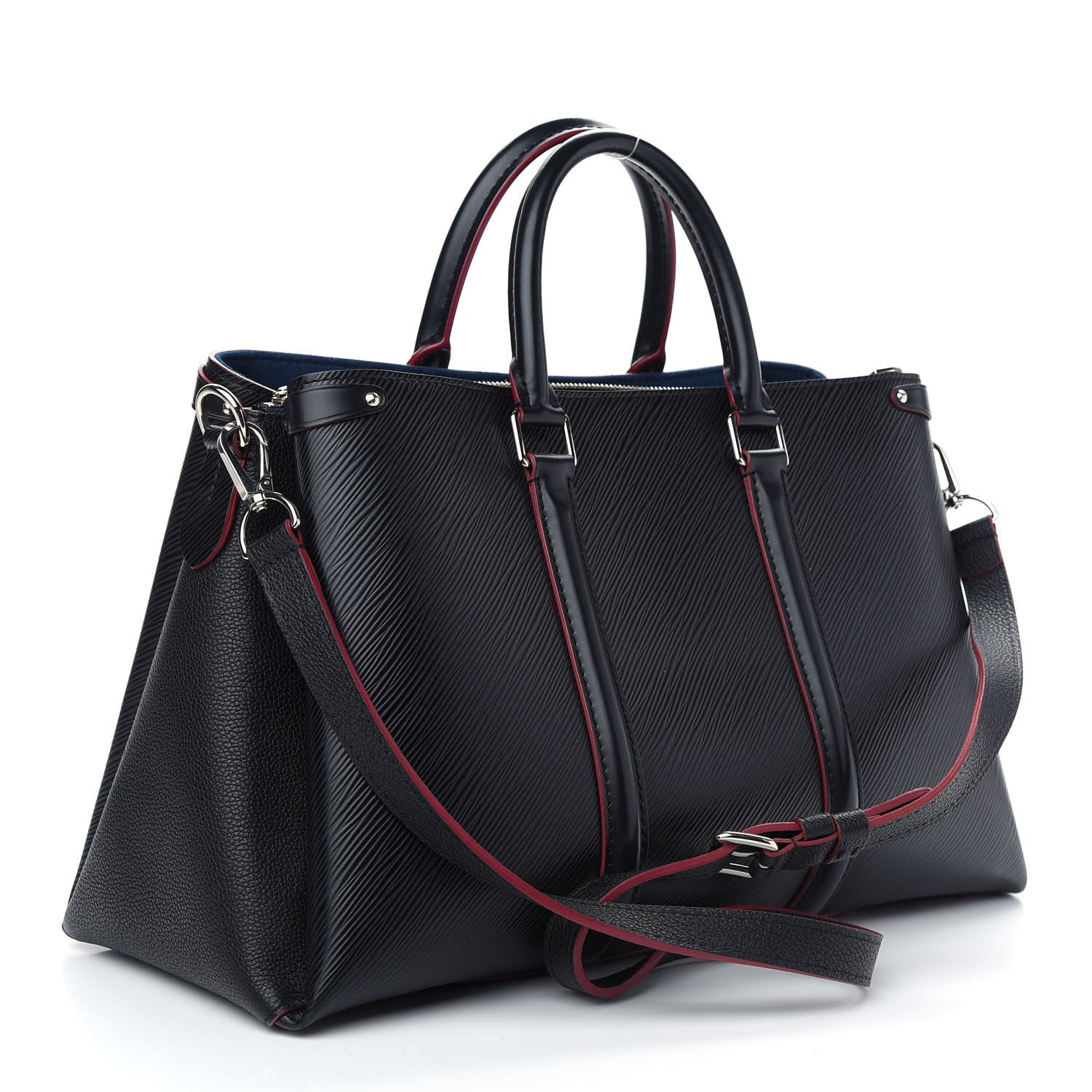 Louis Vuitton Epi Soufflot MM NM Black 3 of 8