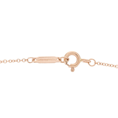 Tiffany 18K Rose Gold Diamond Graduated Drop Pendant Necklace 5 of 7