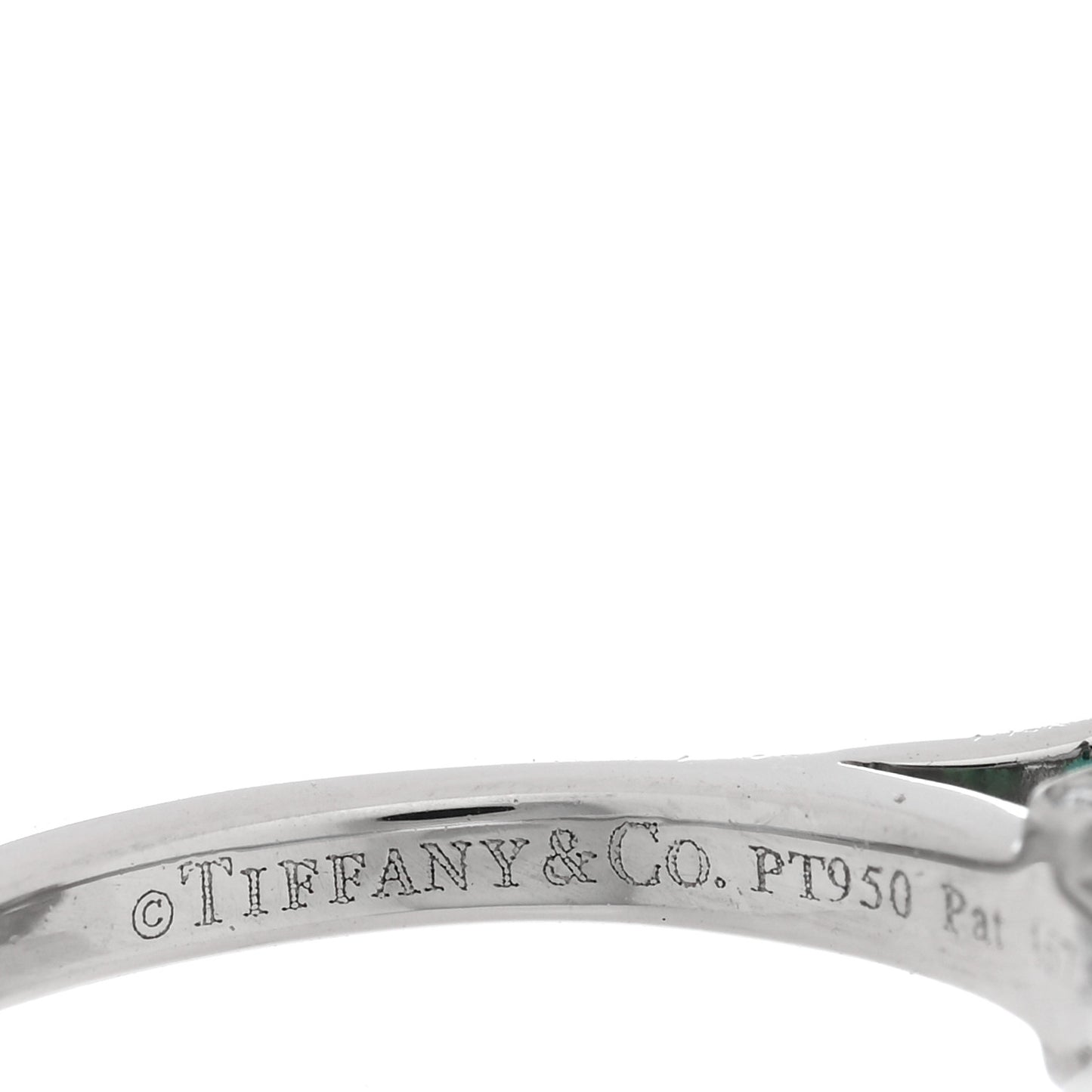 Platinum Diamond Green Tourmaline Legacy Ring 46 3.75