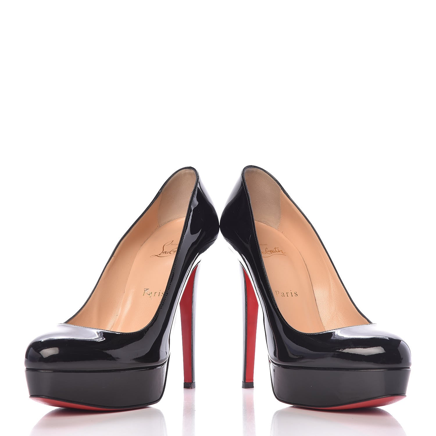 Christian Louboutin Patent Bianca 140 Pumps 38.5 Black 6 of 18
