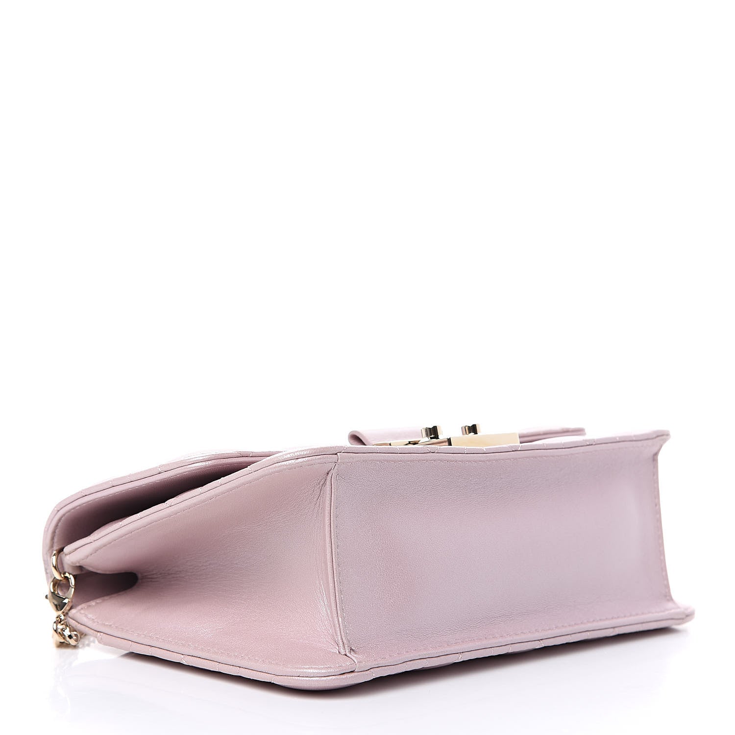 Christian Dior Pearly Lambskin Cannage Miss Dior Promenade Pouch Lotus 4 of 11