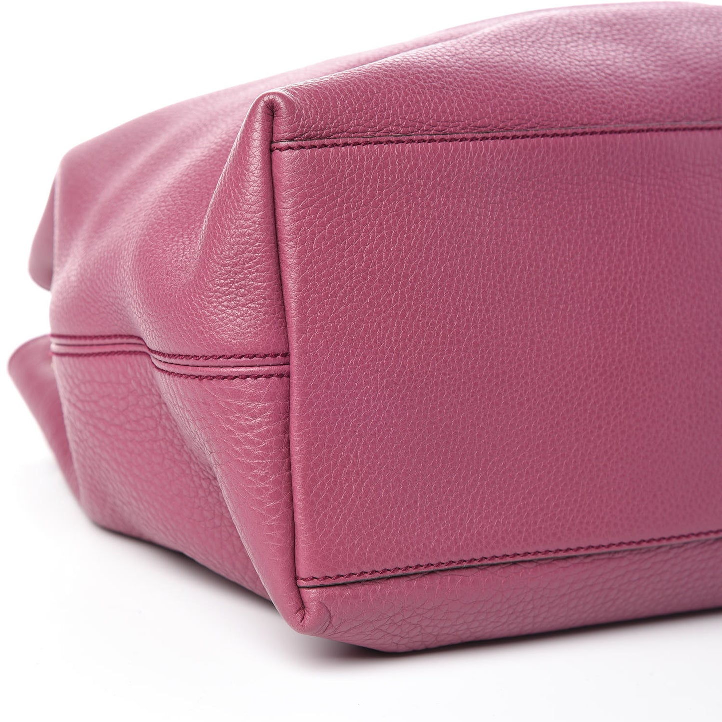 Pebbled Calfskin Medium Soho Chain Shoulder Bag Peonia Flower