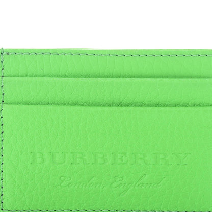 Burberry Grained Calfskin Embossed Credit Card Case Green 8 of 8