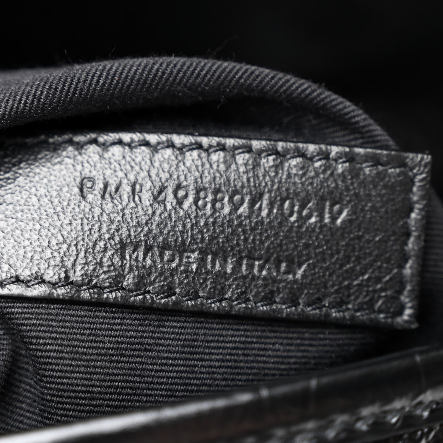 Saint Laurent Crinkled Calfskin Matelasse Monogram Medium Niki Chain Satchel Black 7 of 10