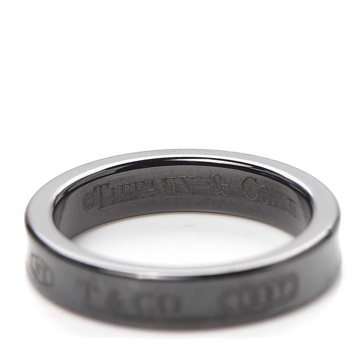 Tiffany Titanium 4mm Narrow 1837 Ring 51 5.75 4 of 4