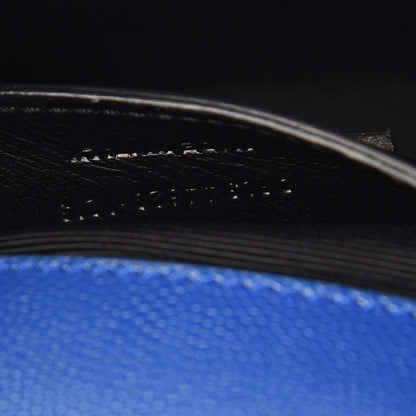 Saint Laurent Grain De Poudre Small Classic Monogram Kate Satchel Royal Blue 7 of 11