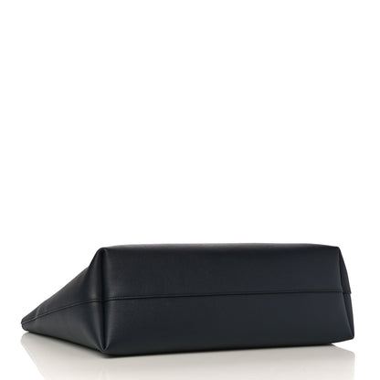 Saint Laurent Calfskin Large Shopping Tote Navy 5 of 10