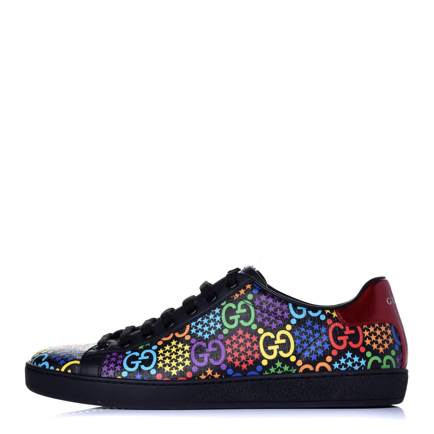 Gucci GG Supreme Monogram Psychedelic Ace Sneakers 41 Black Multicolor 1 of 8