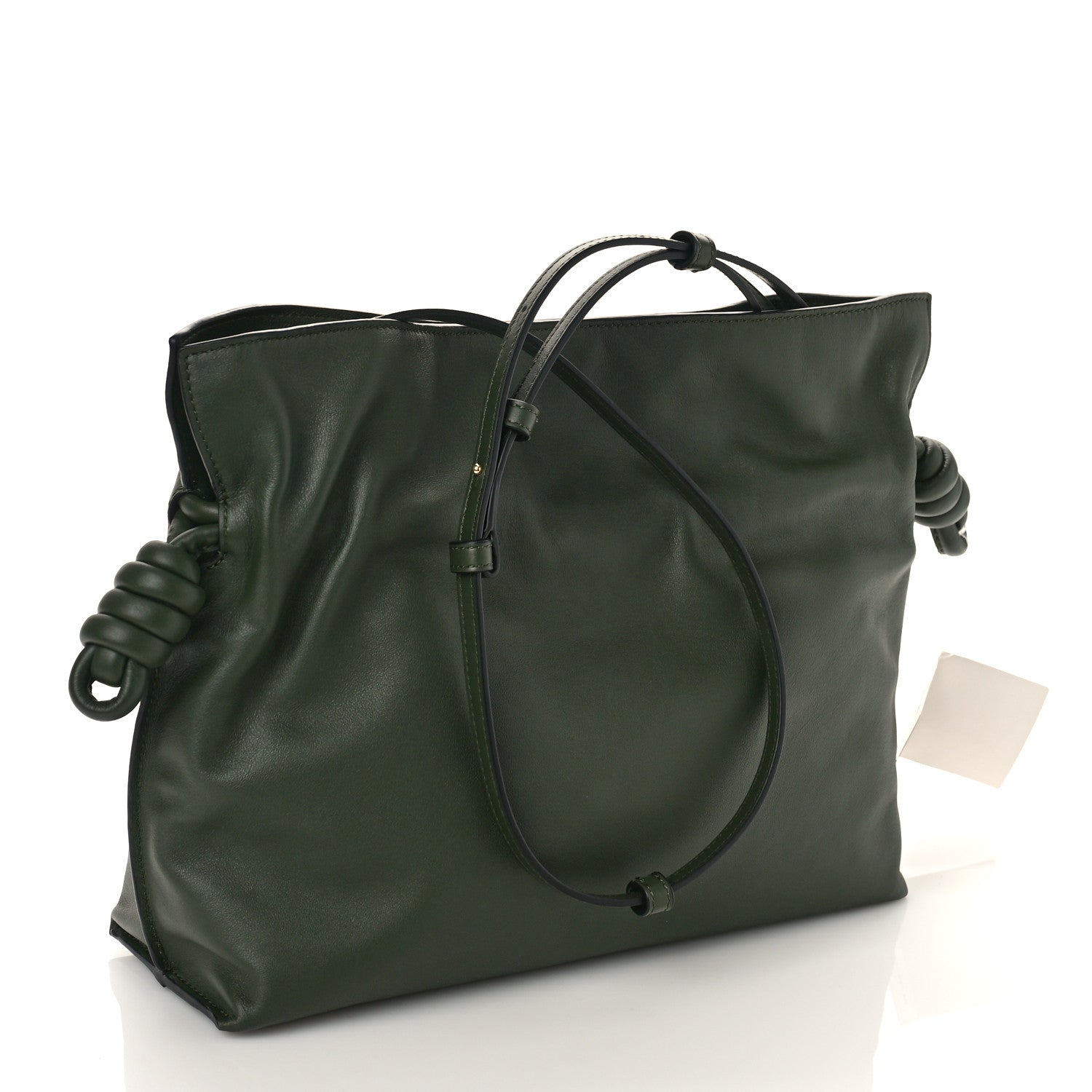 Loewe Nappa Flamenco Knot Clutch Vintage Khaki 3 of 8