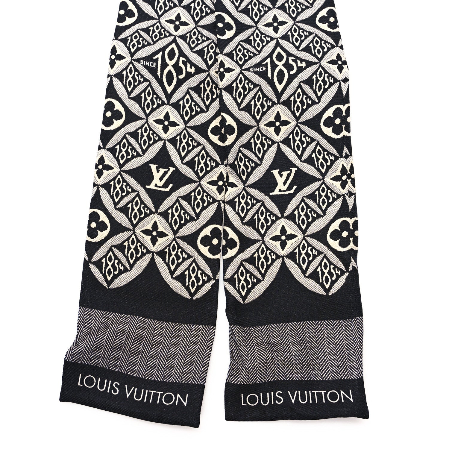 Louis Vuitton Silk Since 1854 Bandeau Gris 2 of 3