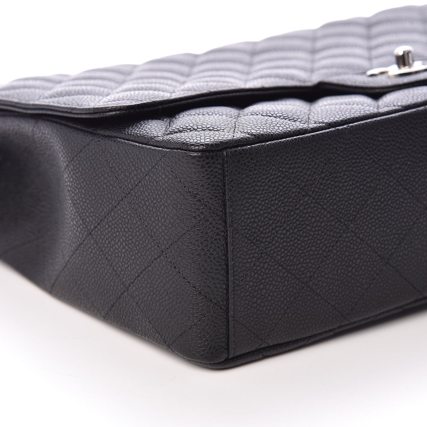 Caviar Quilted Maxi Single Flap Black