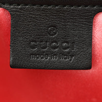 Gucci Velvet Matelasse Loved Embroidered Medium GG Marmont Shoulder Bag Black 6 of 15