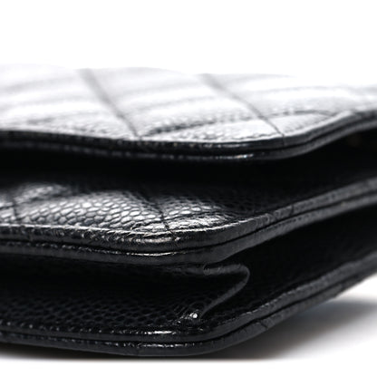 Chanel Caviar Quilted Wallet On Chain WOC Black 11 of 13