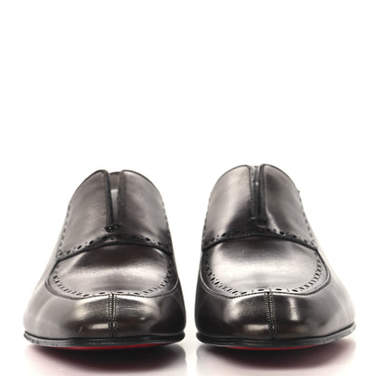Christian Louboutin Calfskin Mens Lafitte On Flat Loafers 43 Brown 3 of 9