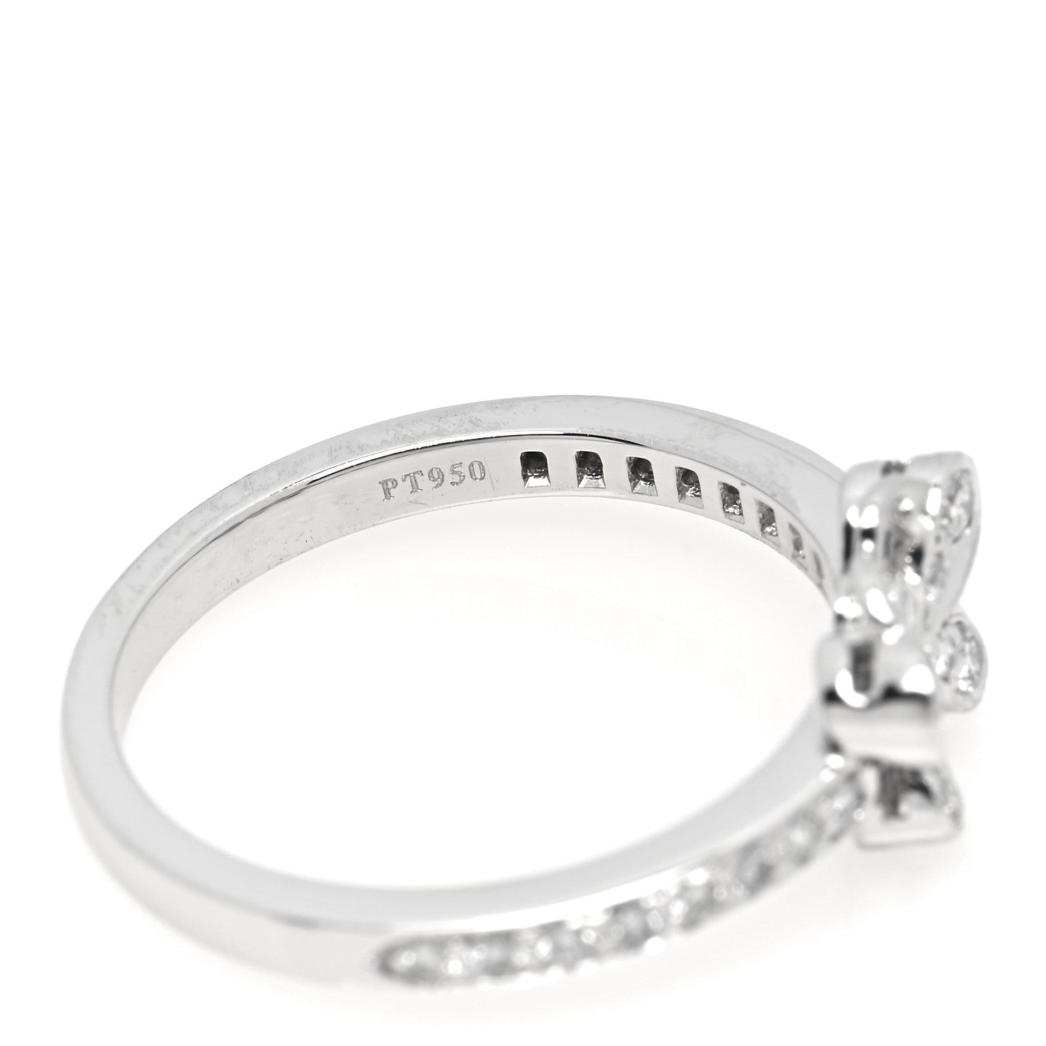 Tiffany Platinum Diamond Enchant Butterfly Ring 50 5.5 6 of 7