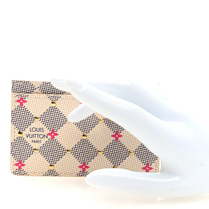 Louis Vuitton Damier Azur Studded Card Holder 2 of 7