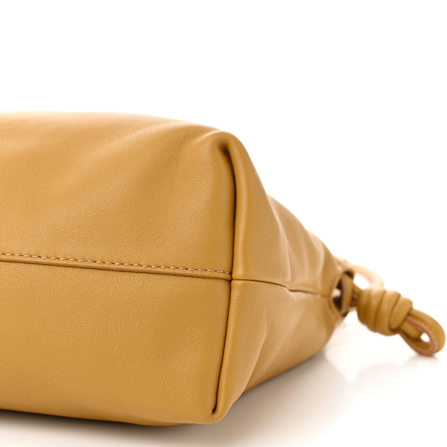 Mellow Nappa Medium Donut Chain Flamenco Knot Clutch Sahara