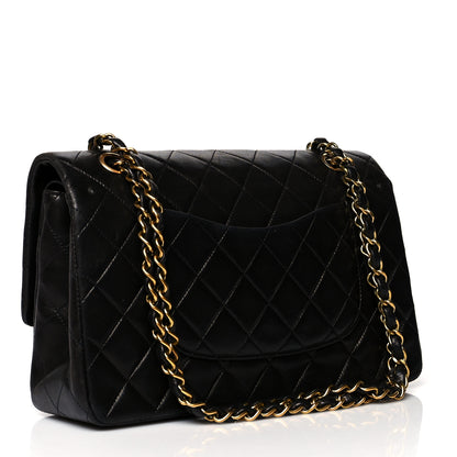Chanel Lambskin Quilted Medium Double Flap Black 4 of 15