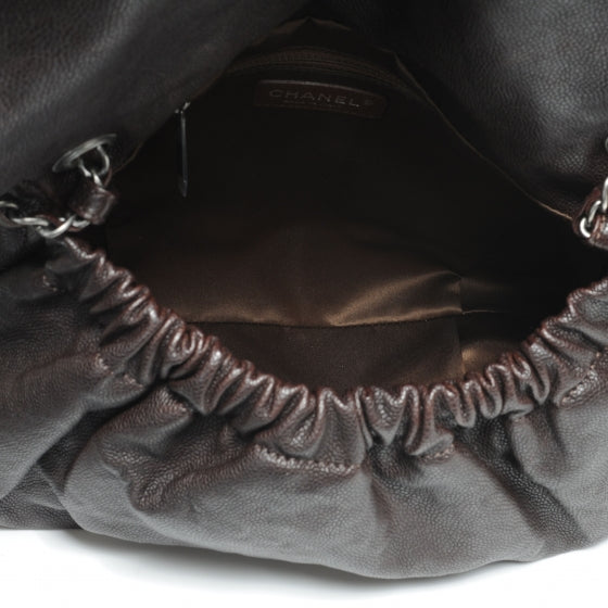 Caviar Maxi Elastic Flap Brown