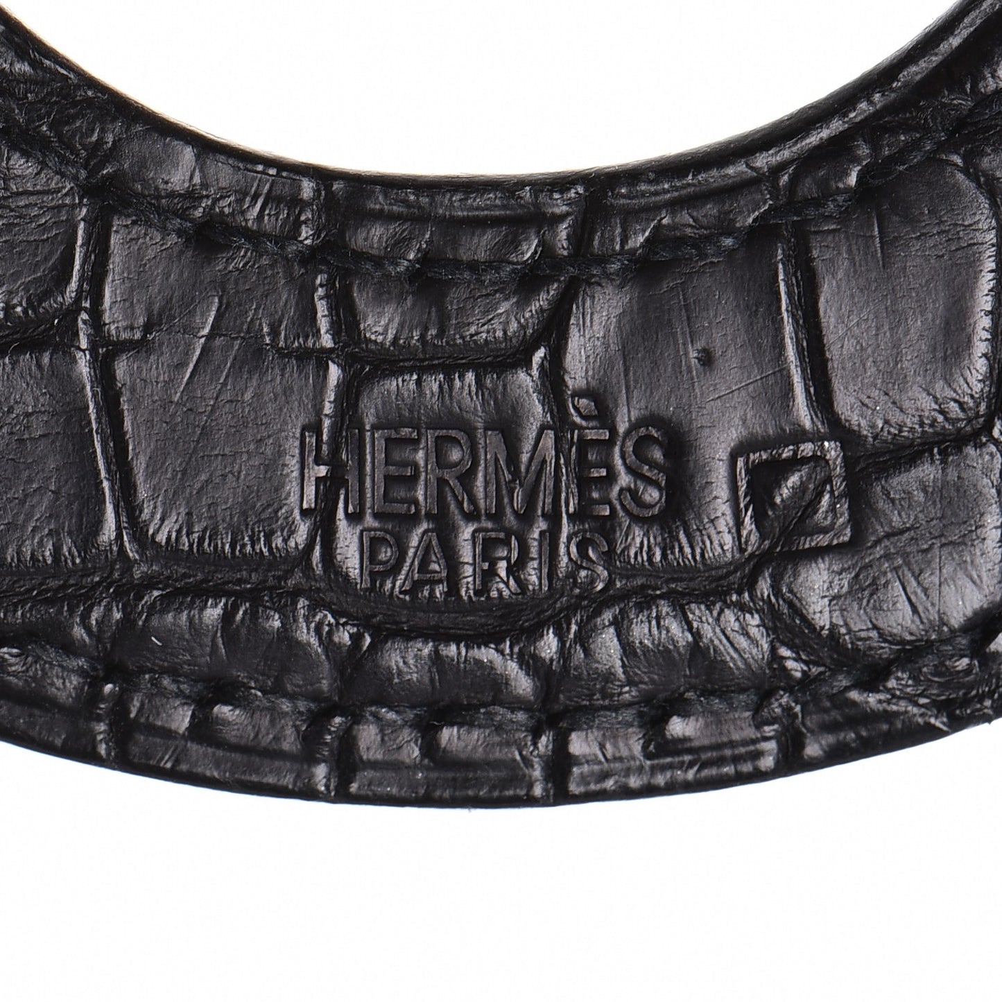Buffalo Horn Alligator Isidore Necklace Black