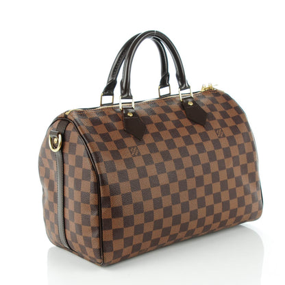Louis Vuitton Damier Ebene Speedy Bandouliere 30 3 of 9