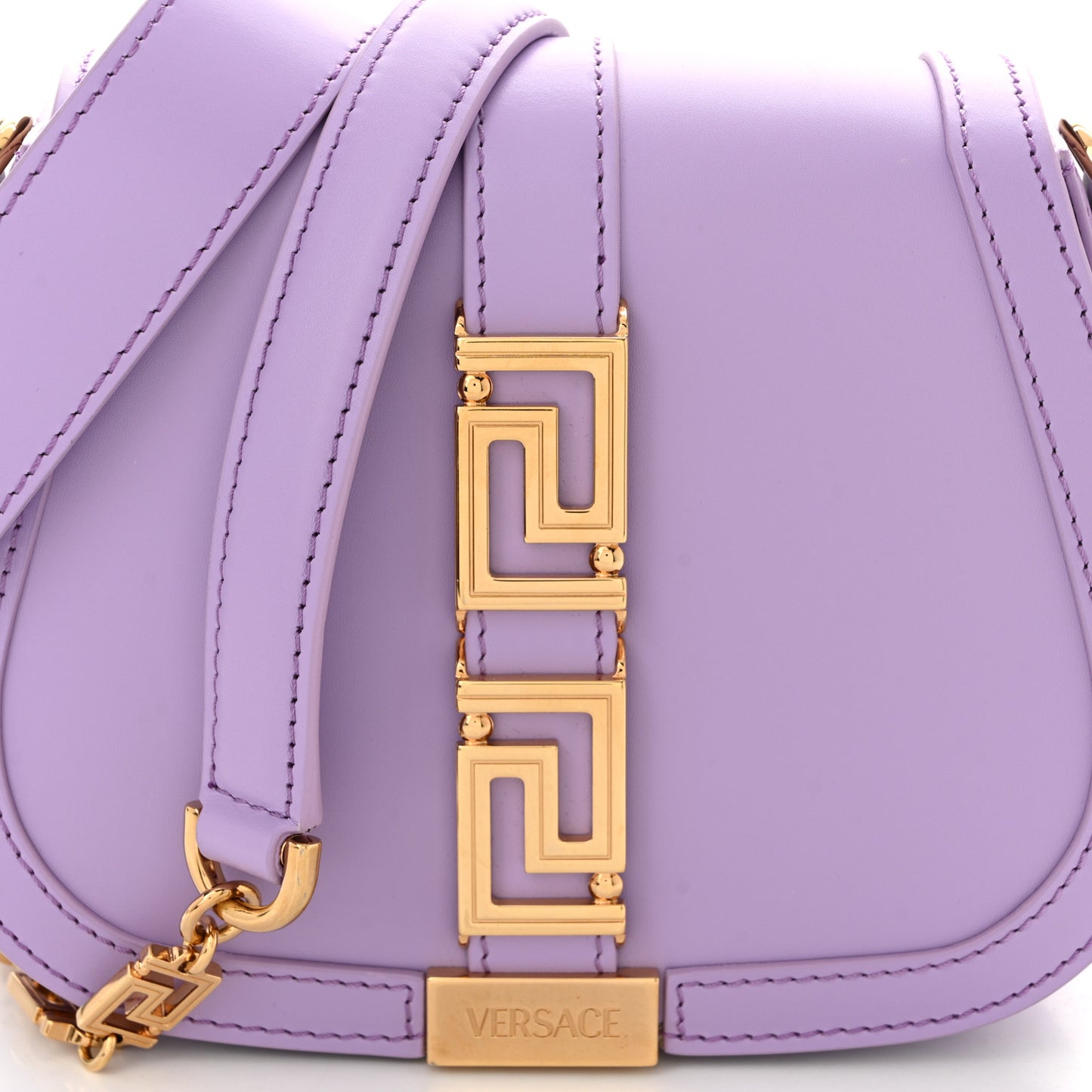 Calfskin Small Greca Goddess Shoulder Bag Lilac