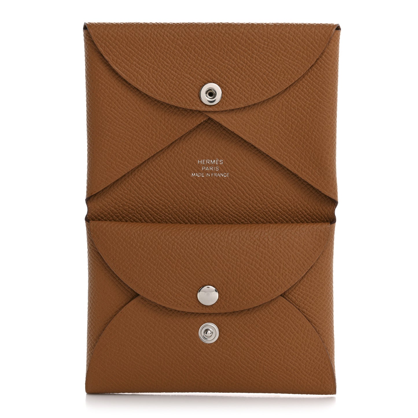 Epsom Calvi Duo Card Case Gold