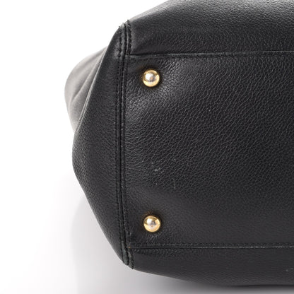 Chanel Calfskin Tall Cerf Tote Black 18 of 23