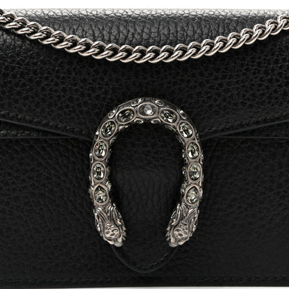 Gucci Calfskin Super Mini Dionysus Shoulder Bag Black 7 of 9