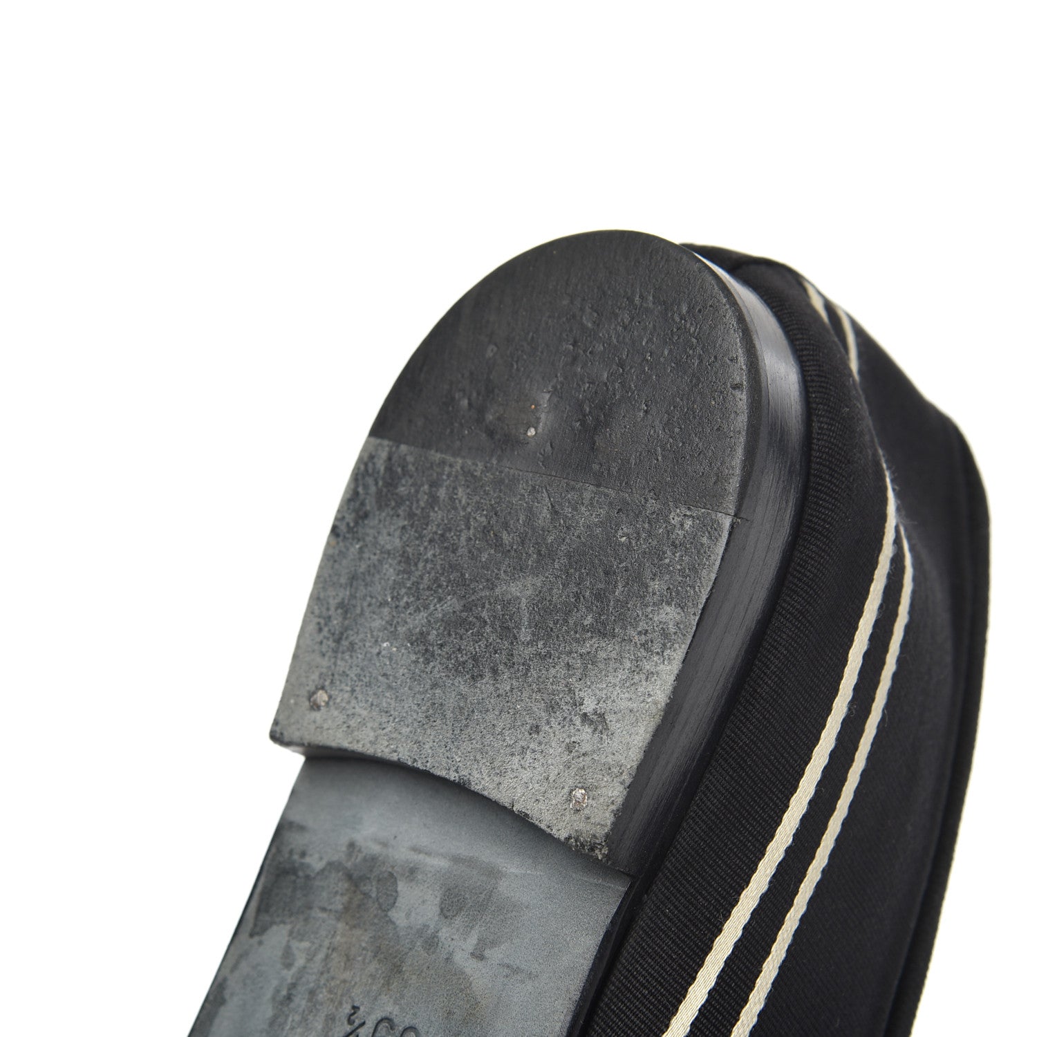 Chanel Fabric Grosgrain Cap Toe Ballerina Flats 39.5 Black 16 of 19