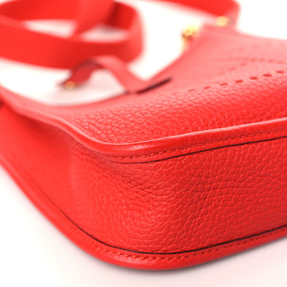 Hermes Taurillon Clemence Evelyne TPM Rouge de Coeur 8 of 9