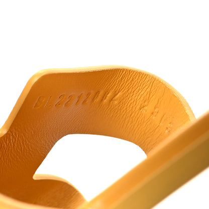 Hermes Suede Goatskin Oran Sandals 39.5 Jaune Sable 6 of 8