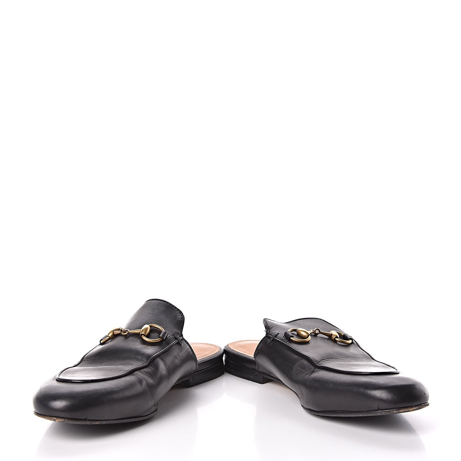 Gucci Calfskin Womens Princetown Slippers 37 Black 5 of 9