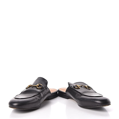 Gucci Calfskin Womens Princetown Slippers 37 Black 5 of 9