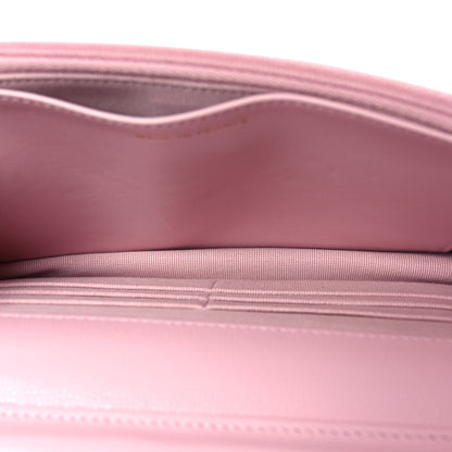 Chanel Caviar Quilted Textured CC Wallet on Chain WOC Light Pink 4 of 11