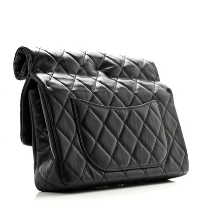 Chanel Crumpled Calfskin Quilted Clutch Black 3 of 10