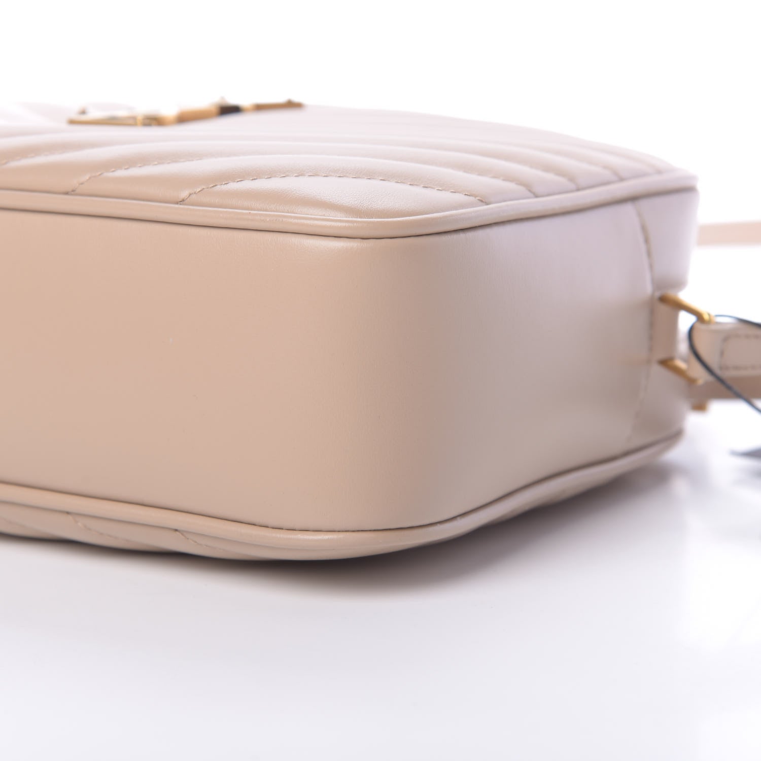 Saint Laurent Calfskin Matelasse Monogram Lou Camera Bag Dark Beige 10 of 10