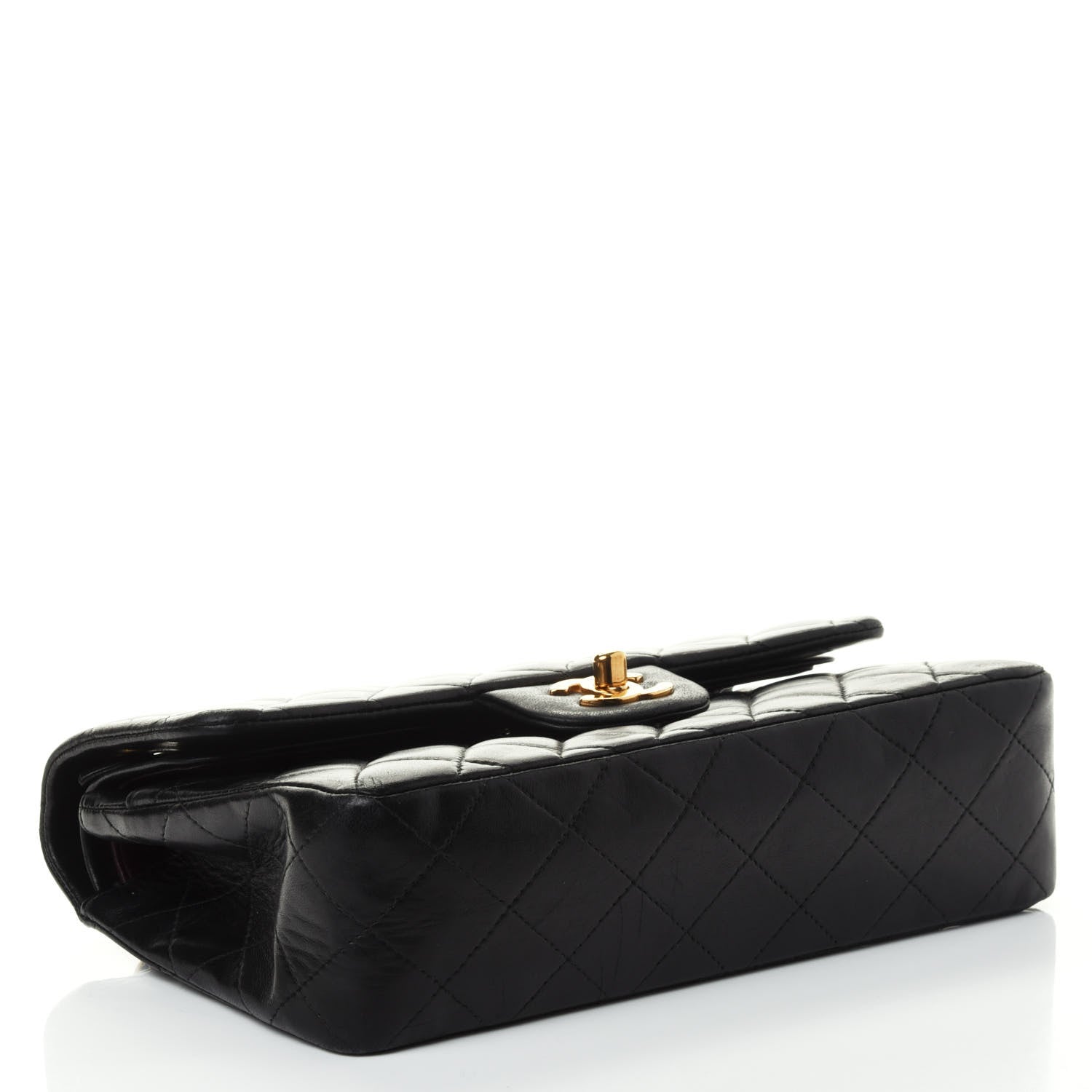 Chanel Lambskin Quilted Small Double Flap Black 3 of 4