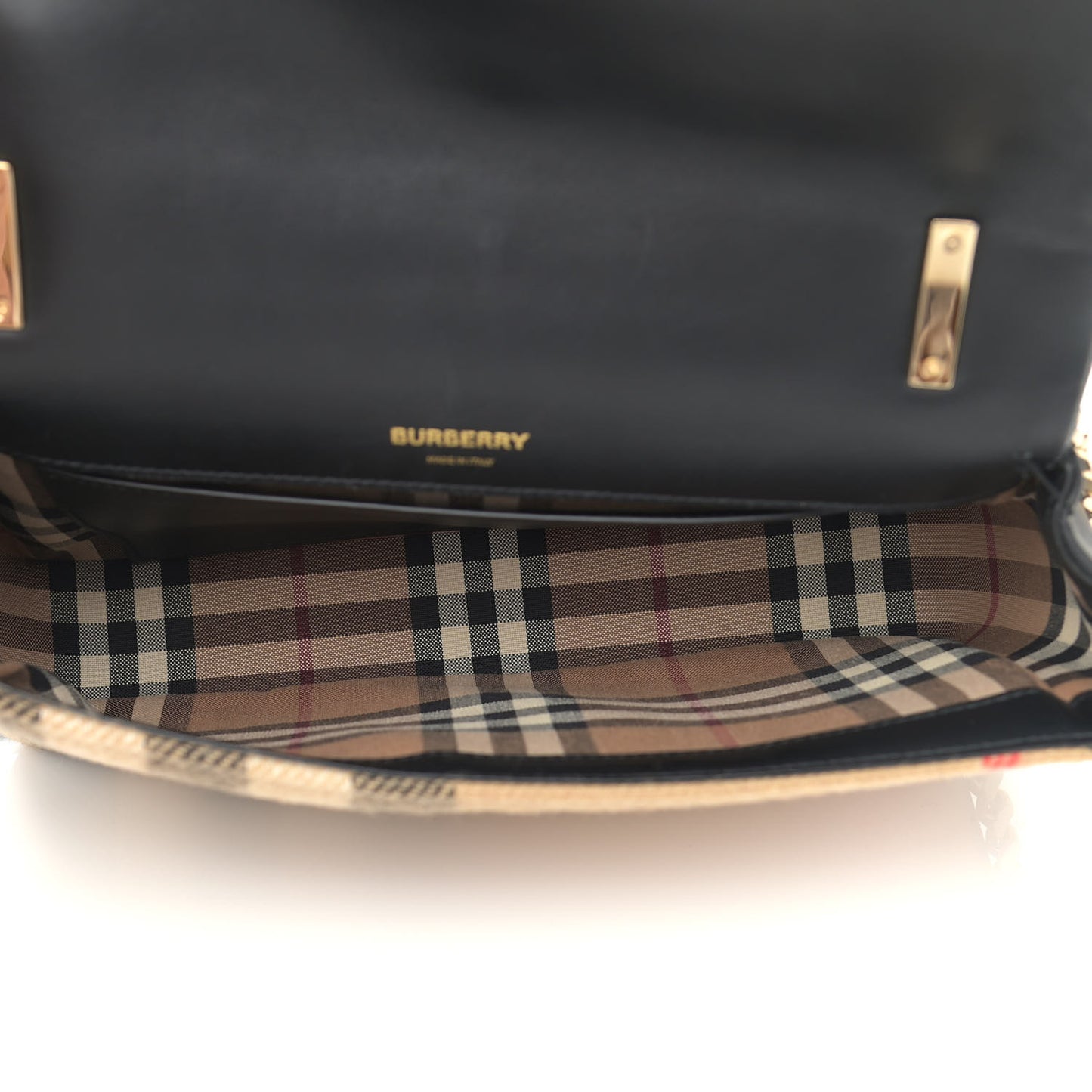 Check Cashmere Small Lola Bag Black