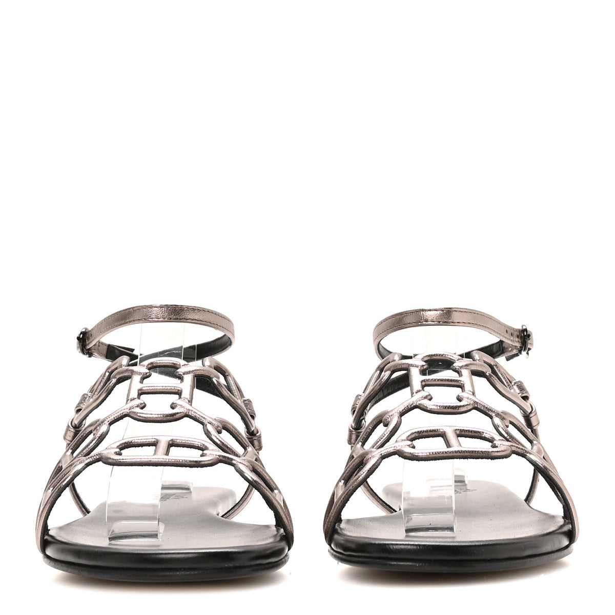 Metallic Nappa Naos Sandals 38 Champange