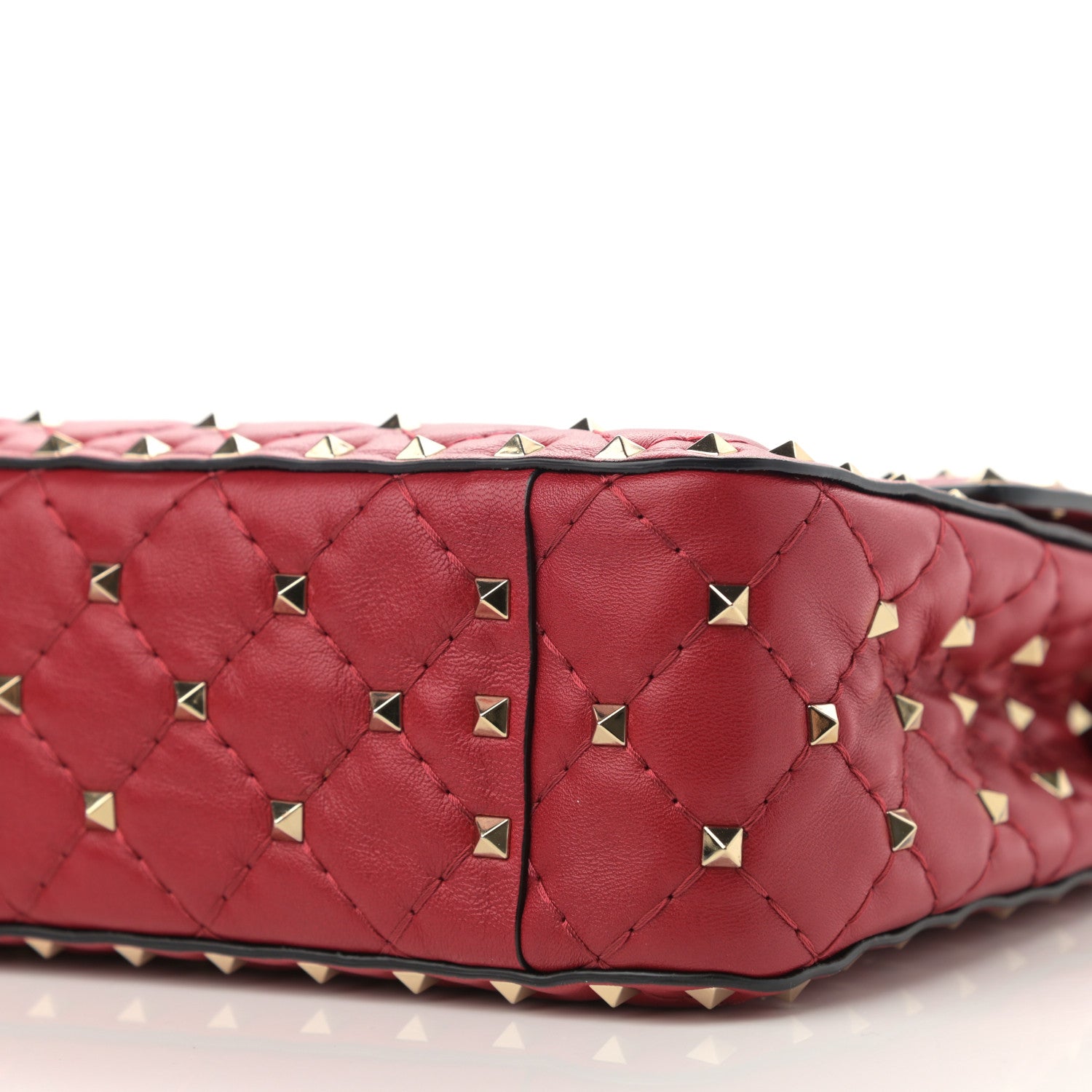 Valentino Garavani Nappa Medium Rockstud Spike Shoulder Bag Rosso Valentino 10 of 11