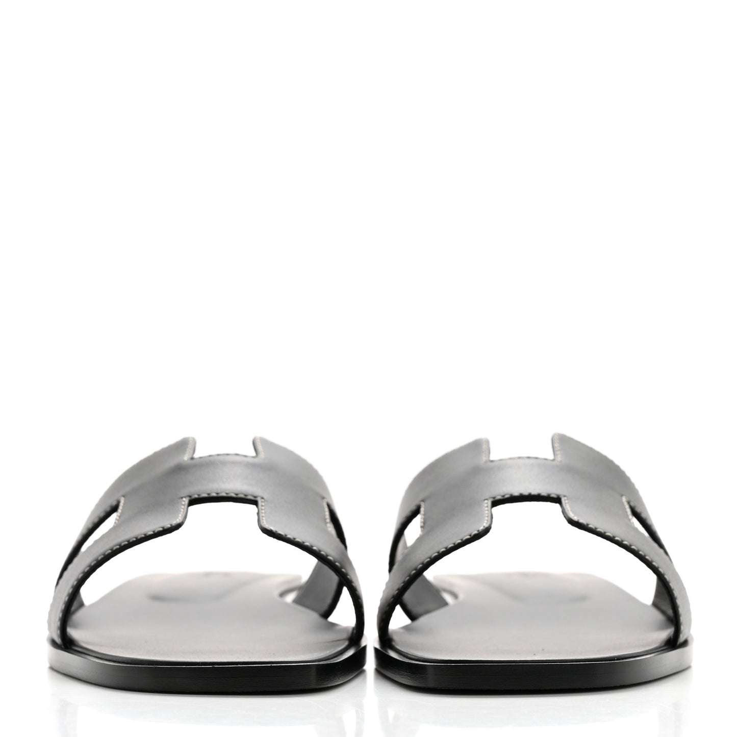 Box Calfskin Oran Sandals 39 Black