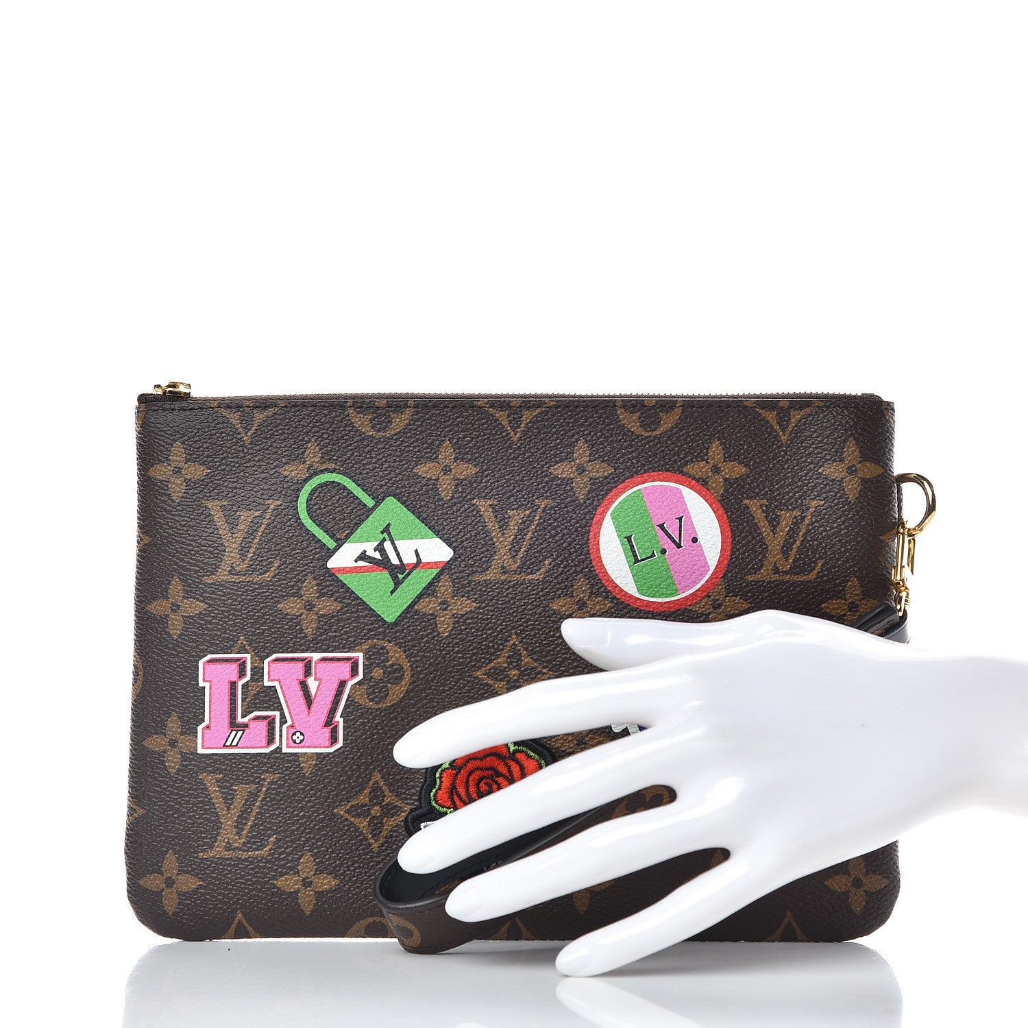Louis Vuitton Monogram Travel Stickers City Pouch 2 of 7