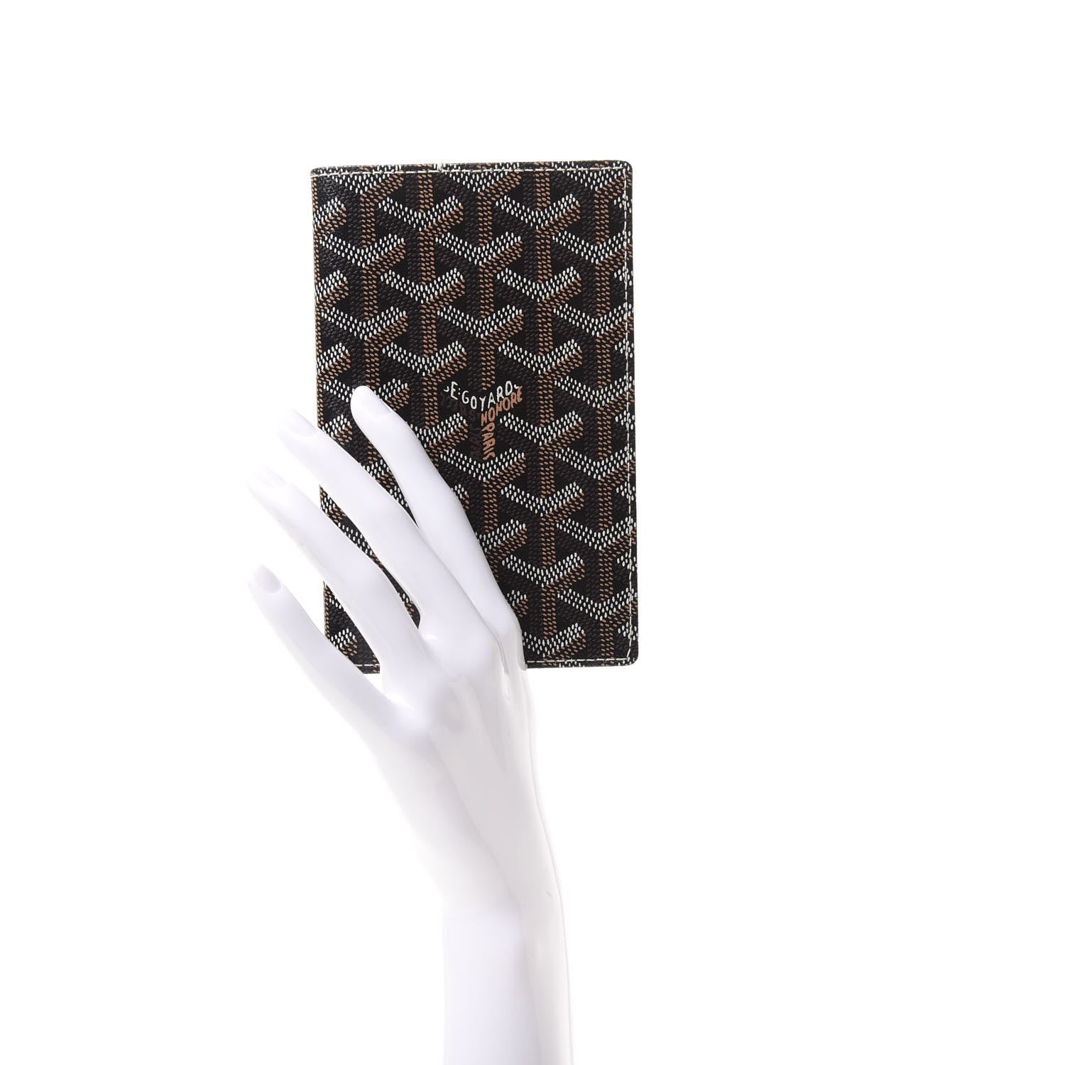 Goyard Goyardine Passport Holder Black Gold 2 of 6