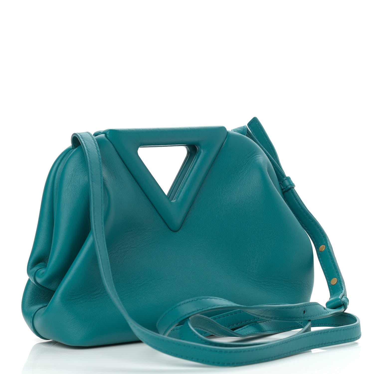 Bottega Veneta Calfskin Small The Point Triangle Bag Mallard 3 of 8