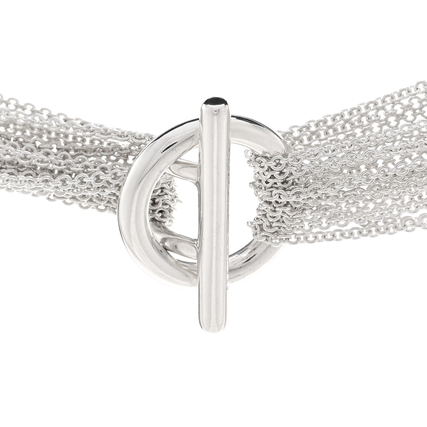 Sterling Silver Heart Mesh Necklace