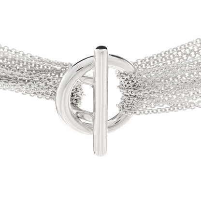 Tiffany Sterling Silver Heart Mesh Necklace 4 of 5