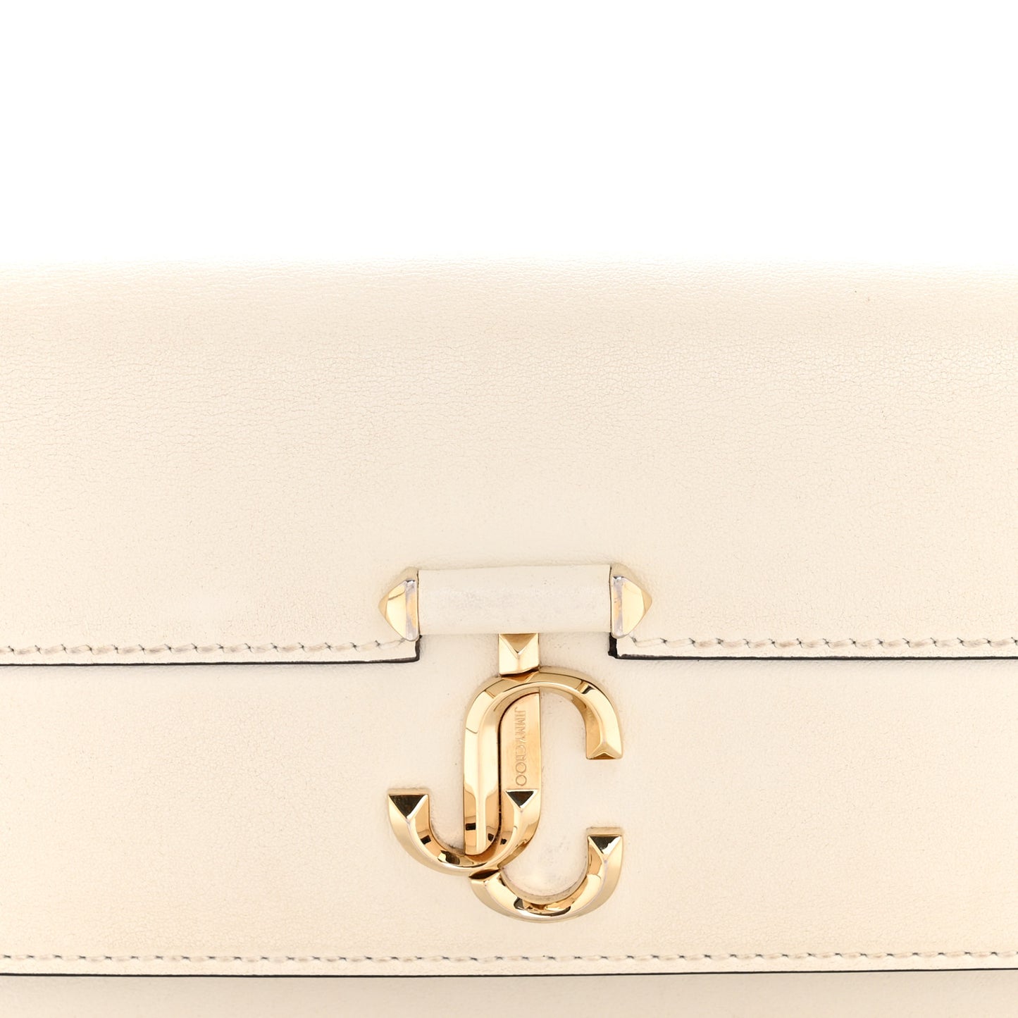 Calfskin Mini Avenue Shoulder Bag White