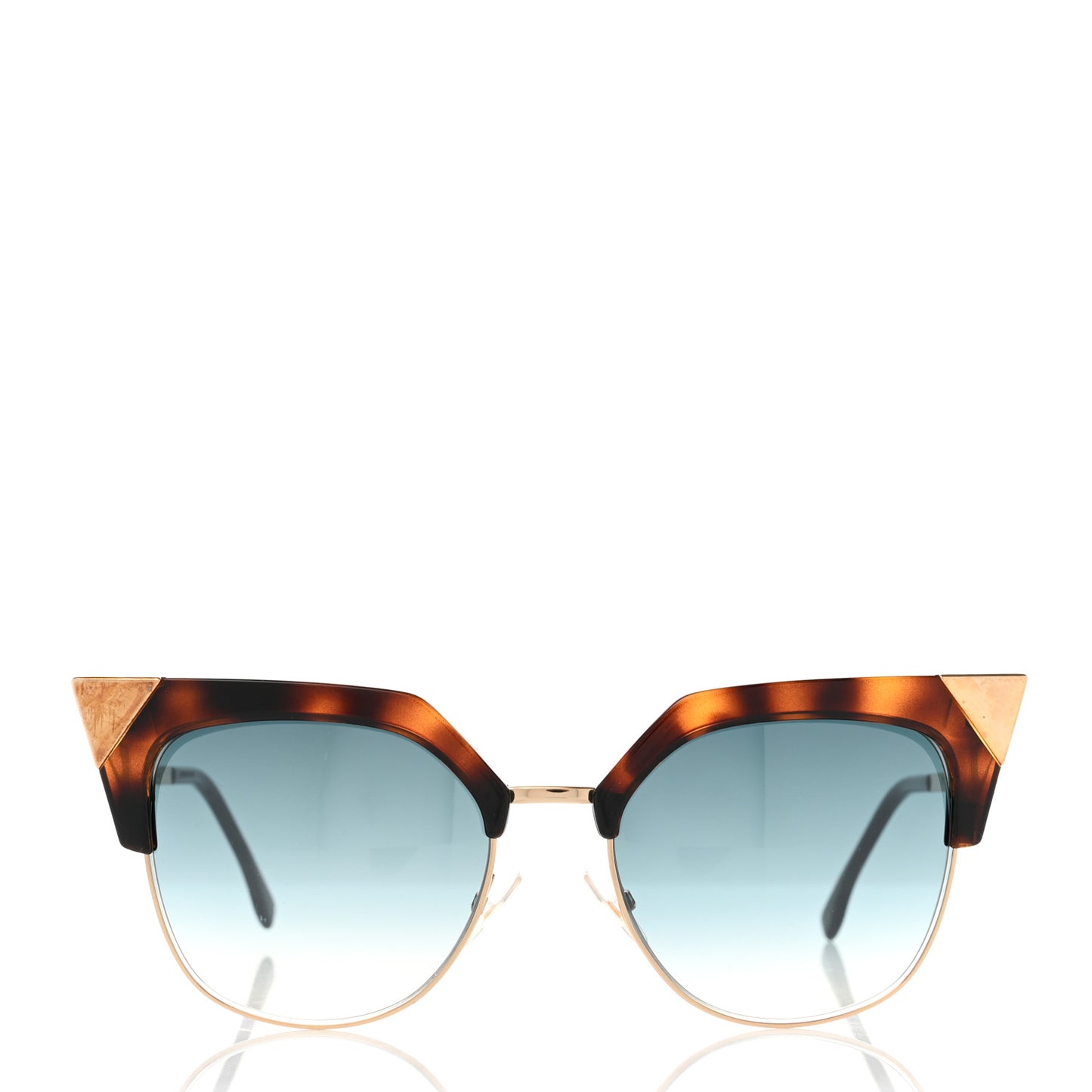Cat Eye Iridia Sunglasses FF 0149/S Havana Gold