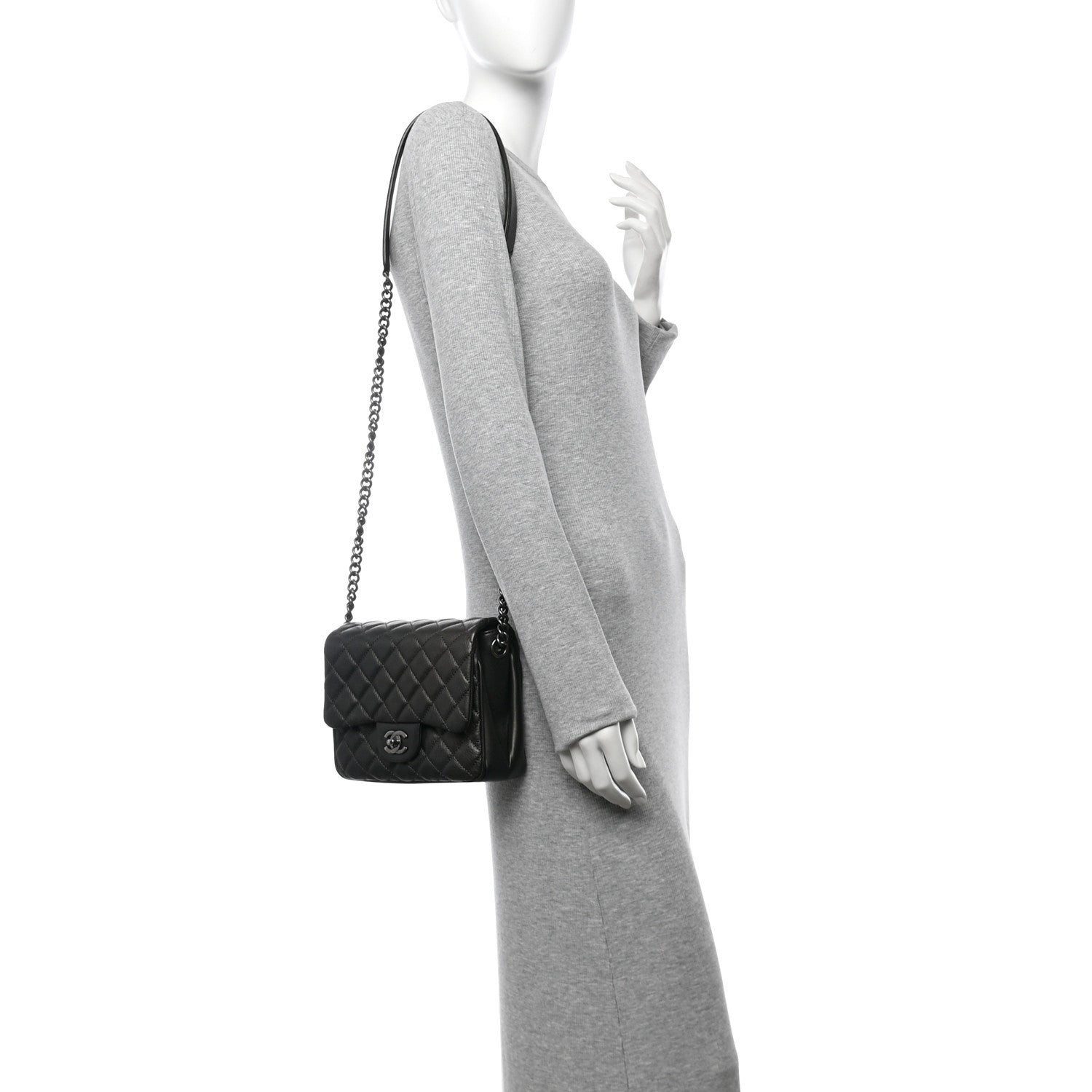 Chanel Metallic Goatskin Quilted Small Rock In Rome Flap Bronze 2 of 10